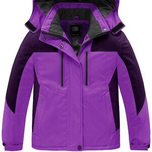 Purple 10/12 ZSHOW Girl's Ski Jacket: Cozy Winter Jacket with Hooded